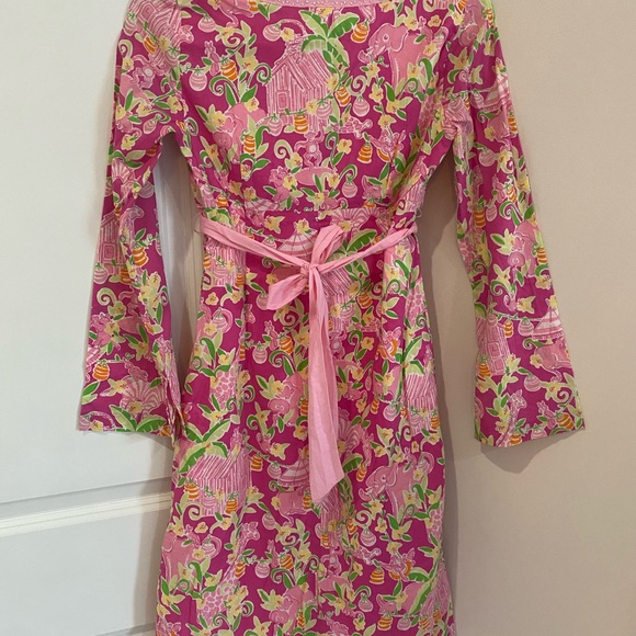 Lillly Pulitzer Jungle floral & bead Embroidery dress tunic - Picture 6 of 14